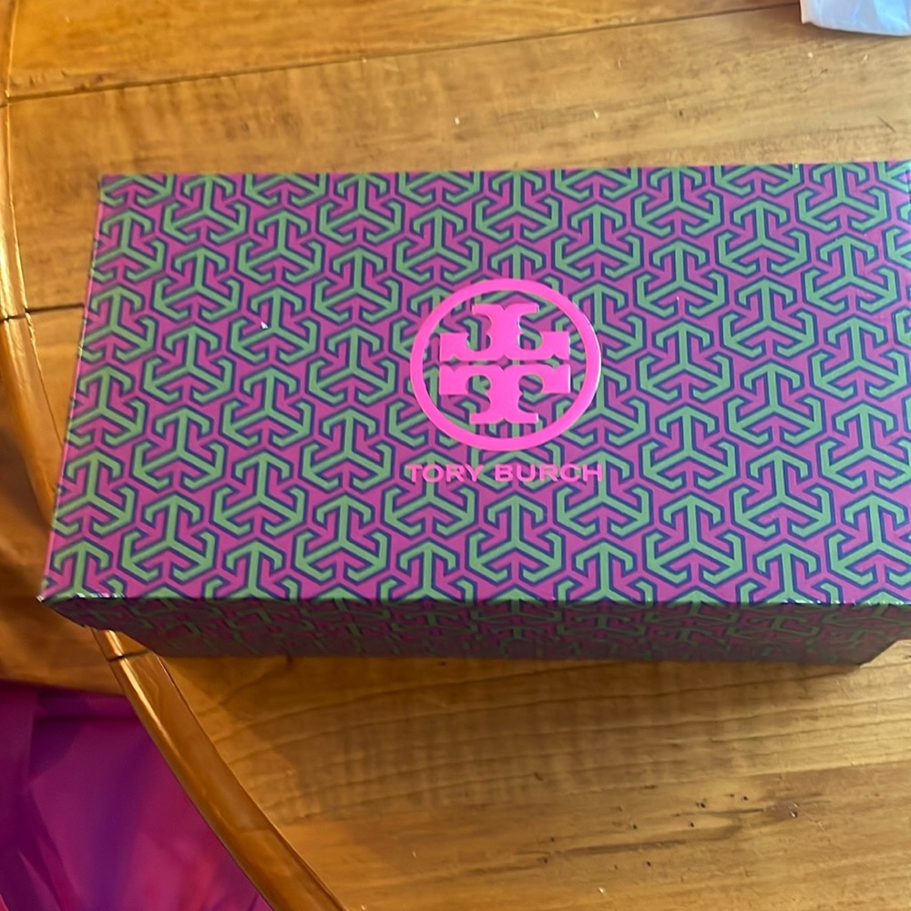 Tory Burch shoe box with original tissue paper